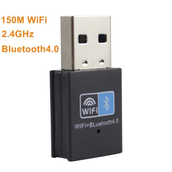 150Mbps USB WiFi Adapter Blue-tooth 4.0 802.11n Wireless USB Network Card Receiver for Desktop Laptop Windows Linux 150M BT4.0
