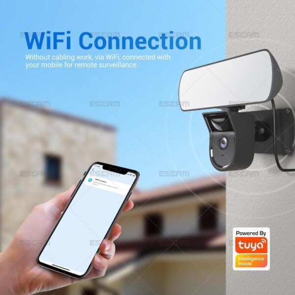 Escam QF615 FLOOD LIGHT IP66 WIFI IP CAMERA - Image 2