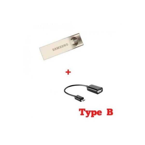 Samsung High Speed Flash Disk 64GB + Free OTG Cable - Grey