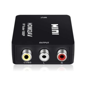 Mini HDMI 2 AV Video Converter HD 720P 1080P-Black