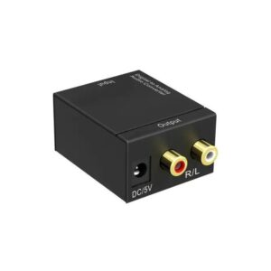 Digital To Analog Audio Converter Adapter-Black
