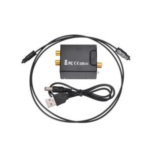 Toslink Analog to Digital Audio Converter Optical Fiber Audio