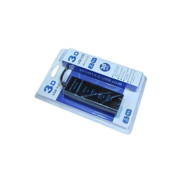 3.0 USB Speed 4 Port USB Hub - Black - Image 3