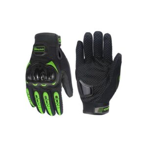 Riding Tribe Motorcycle Riding Gloves Touching Screen Hard Knuckle-Green