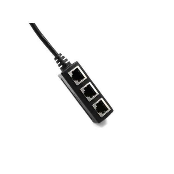 RJ45 Network Splitter Adapter -Black - Image 2