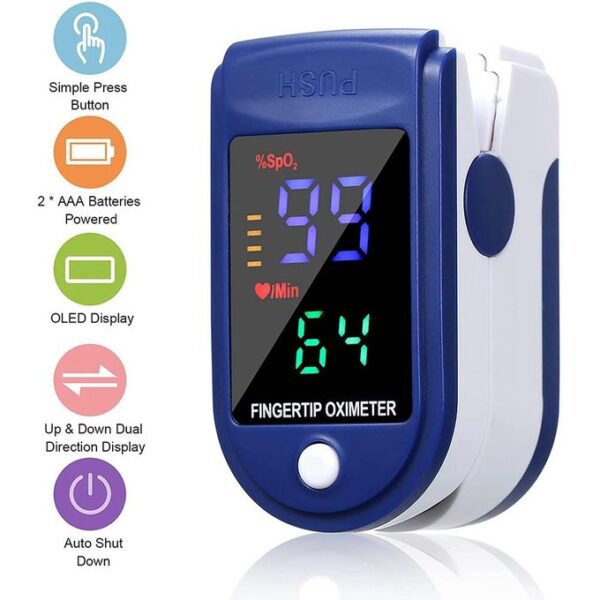 Pulse Oximeter L-ED Display Blood Oxygen Pulse - Image 6
