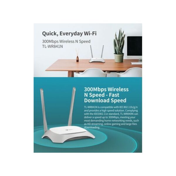 TPLink TL-WR841N 300Mbps Wireless N Router - Image 3