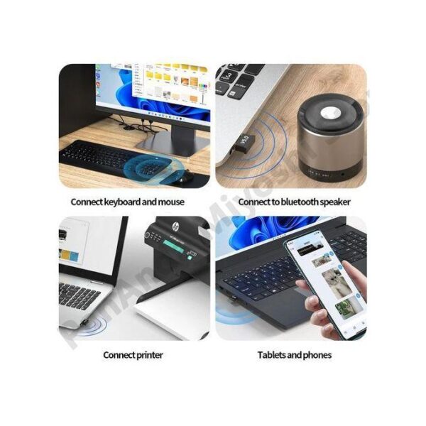 USB Bluetooth BT 5.1 Dongle Adapter Receiver Driver-Free - Image 2