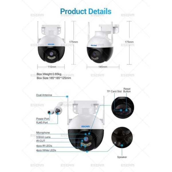 Escam QF300 Wireless IP Camera - Image 2