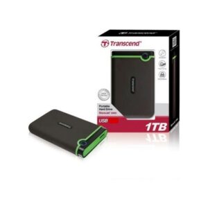 Transcend 1TB Portable USB 3.0 Hard Disk - Black, Green