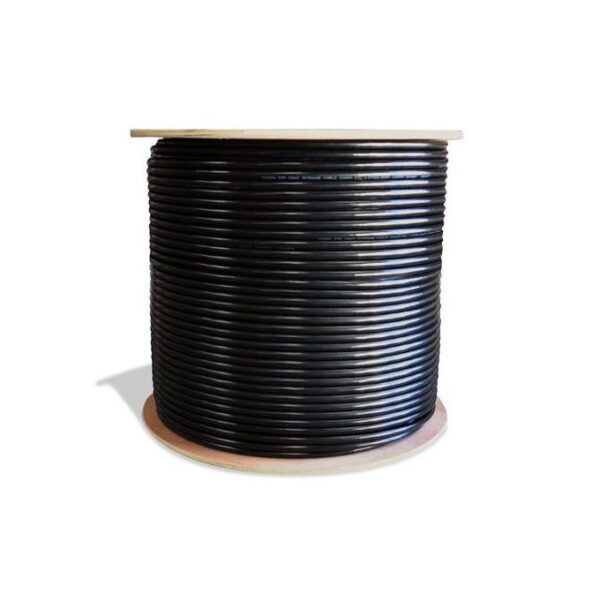 Cat6 Shielded FTP 1000ft Solid Outdoor Network Cable -Black - Image 3