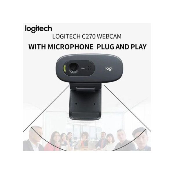 Logitech C270 HD Webcam - Image 4