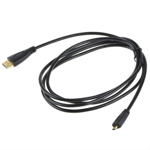 1m 1080P Micro HDMI To Adapter Cable Cord For Phone Tablet Camera TV Black
