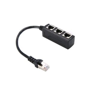 RJ45 Network Splitter Adapter -Black