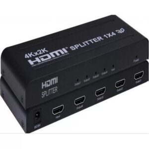 1 X 4 Way HDMI Splitter – Black