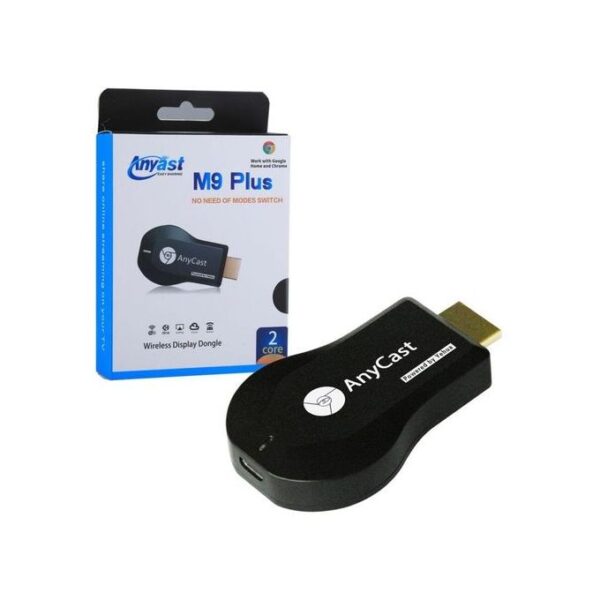 M9 Plus Anycast WiFi HDMI Display TV Dongle - Black - Image 3