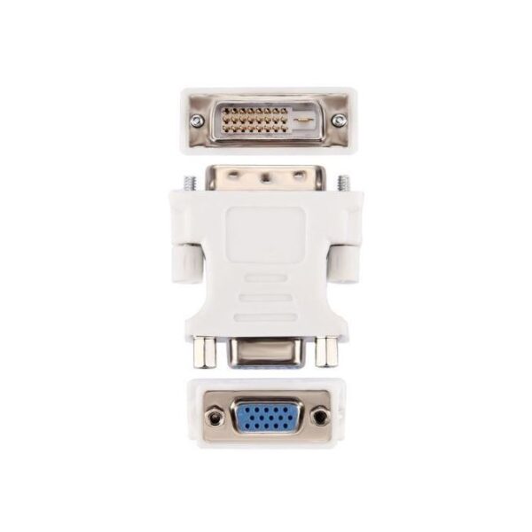 Dvi 25 Pin Male To Vga 15Pin Female Adapter -White - Image 4