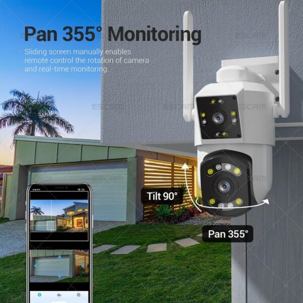 Escam Wifi IP Camera with Two Way Audio Night Vision - Image 8