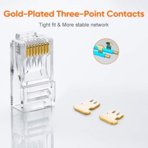 100Pcs RJ45 Plug Connector