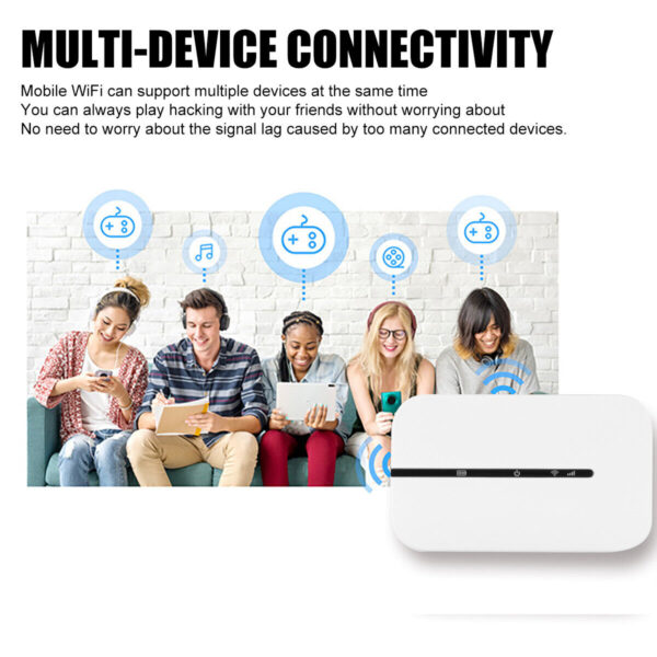 Unlocked 4G Mobile Broadband WiFi Wireless Router Portable MiFi Hotspot 2100mAh - Image 4