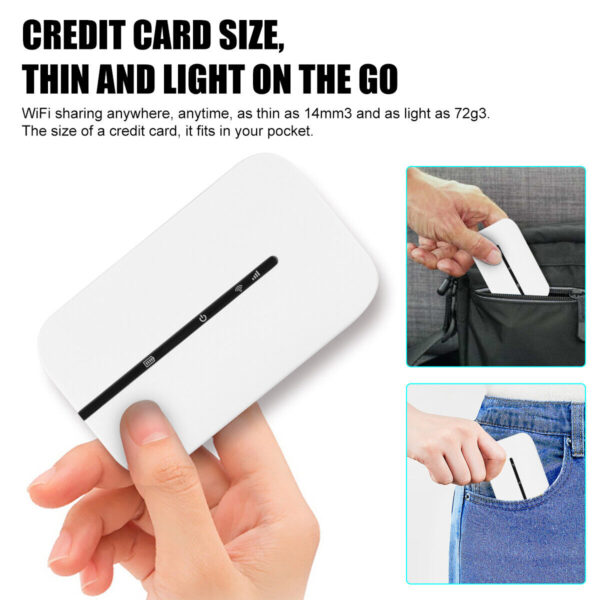 Unlocked 4G Mobile Broadband WiFi Wireless Router Portable MiFi Hotspot 2100mAh - Image 2