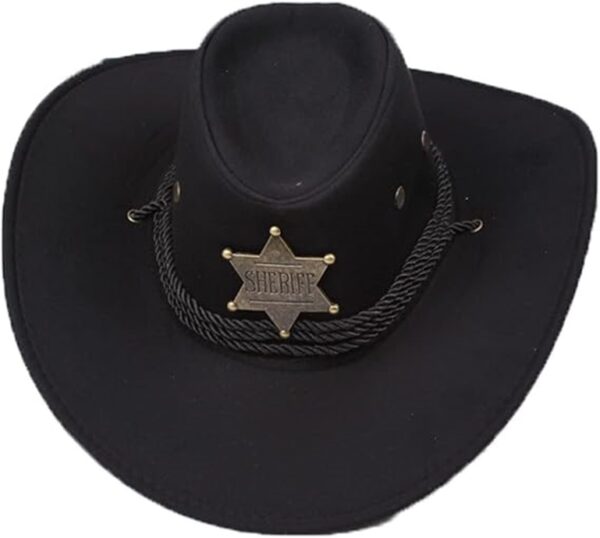 Sheriff Cow Boy Hat - Image 4