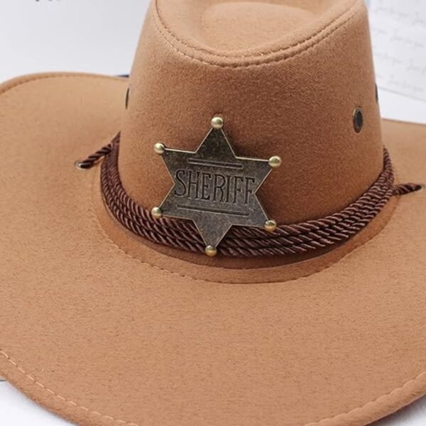 Sheriff Cow Boy Hat - Image 5