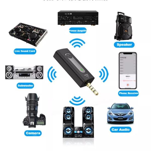 K35 Double Wireless Lavalier Microphone with AUX pin - Image 3