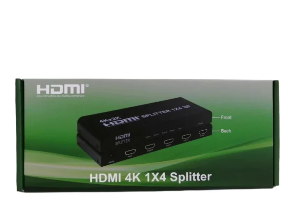 1x4 HDMI Splitter, 1 in 4 Out HDMI Splitter Audio